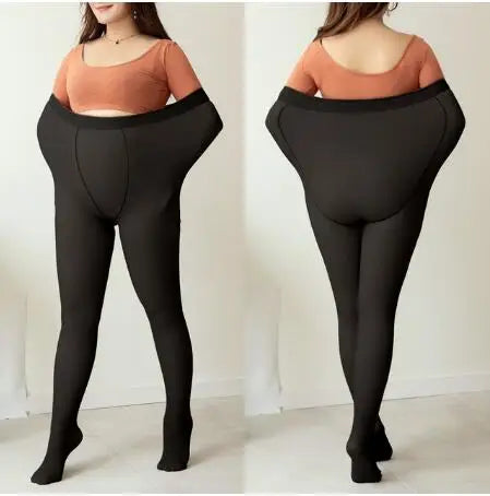 Winter-Leggings für Damen – Hohe Taille, Fleece, Elastisch und Dick