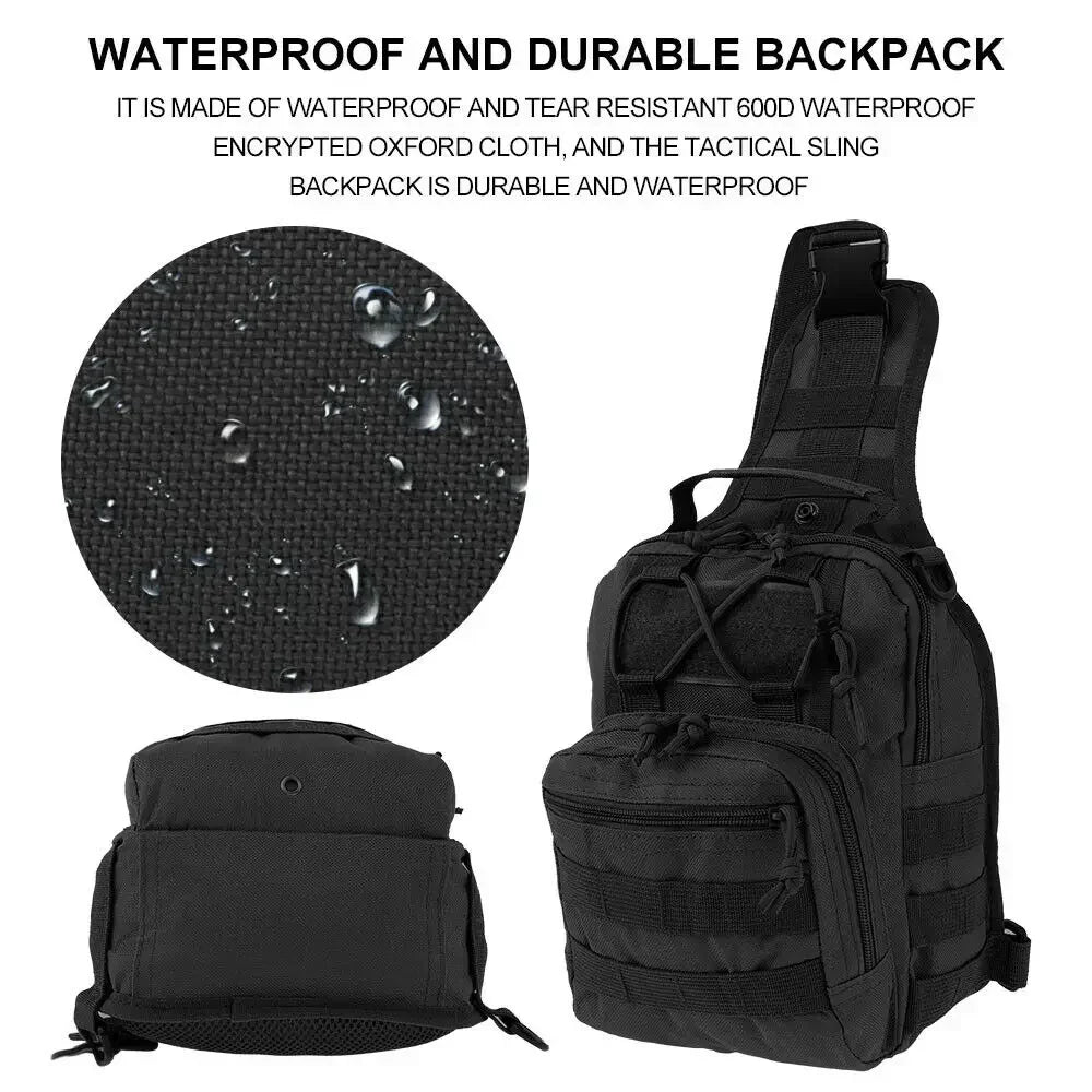 Rucksack für Wandern & Trekking – Taktische Schultertasche für Outdoor, Angeln & Jagd