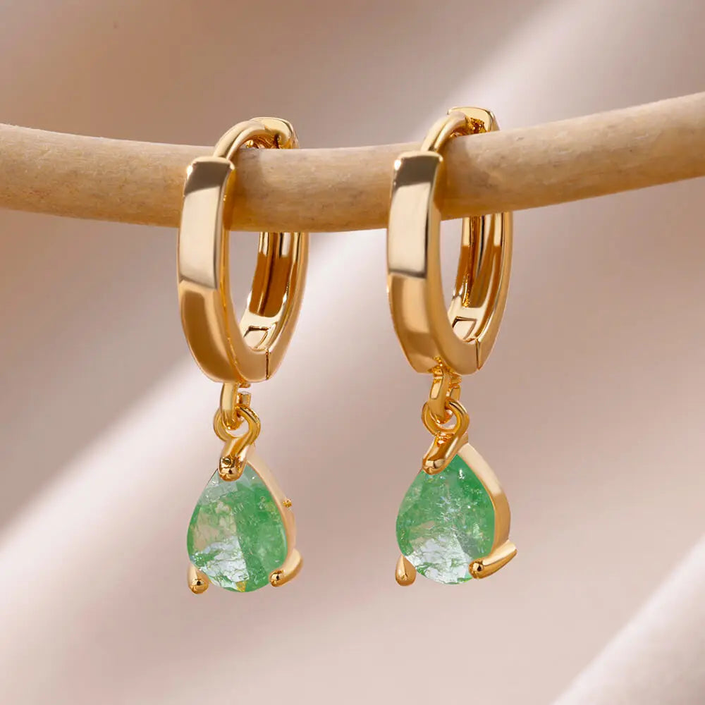 Achtzackige Sternohrringe aus Edelstahl – Schmuck für Damen