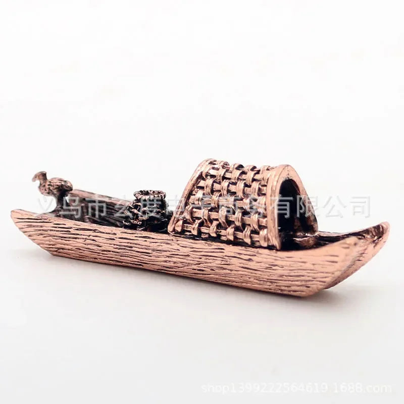Metall Räucherstäbchenhalter Zen Schiff Design Antikstil