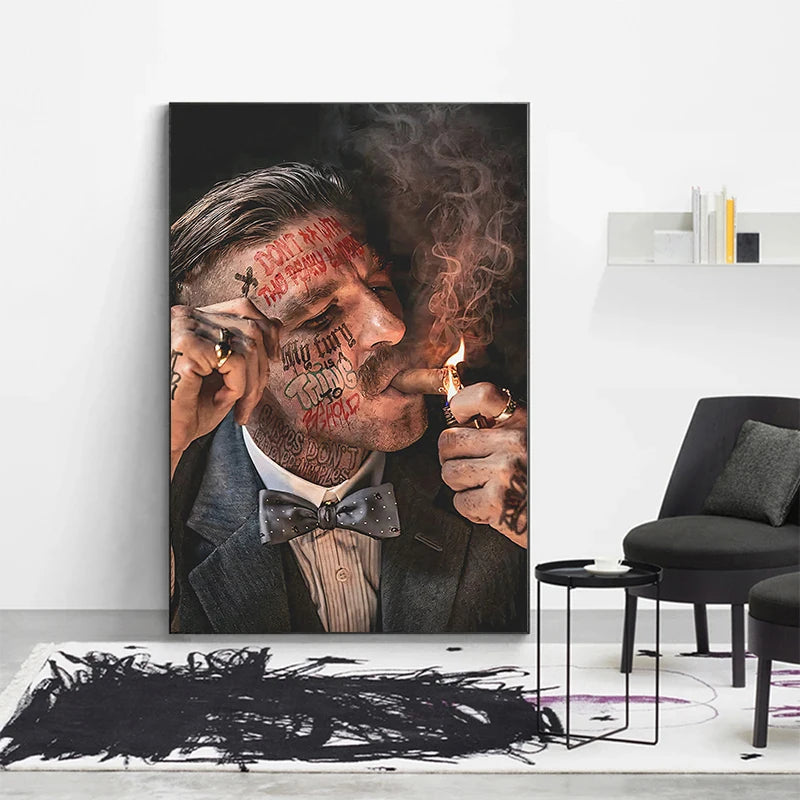 Gangster Legends Arthur Thomas Shelby Mafia Poster Leinwandbild Deko