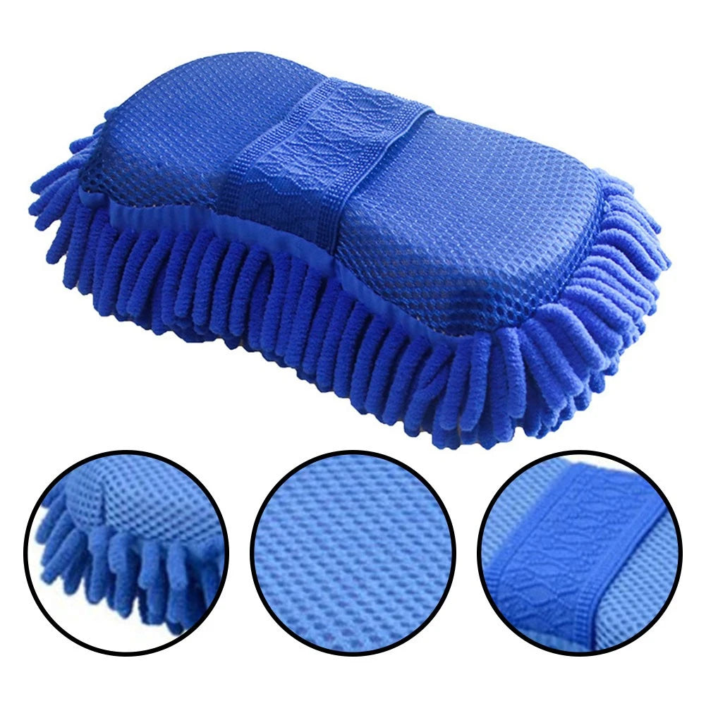 Auto-Wäsche Mikrofaser Chenille-Schwamm, Waschbürstenpad, Handtuch, Auto-Handschuhe, Styling-Zubehör & Gadget.