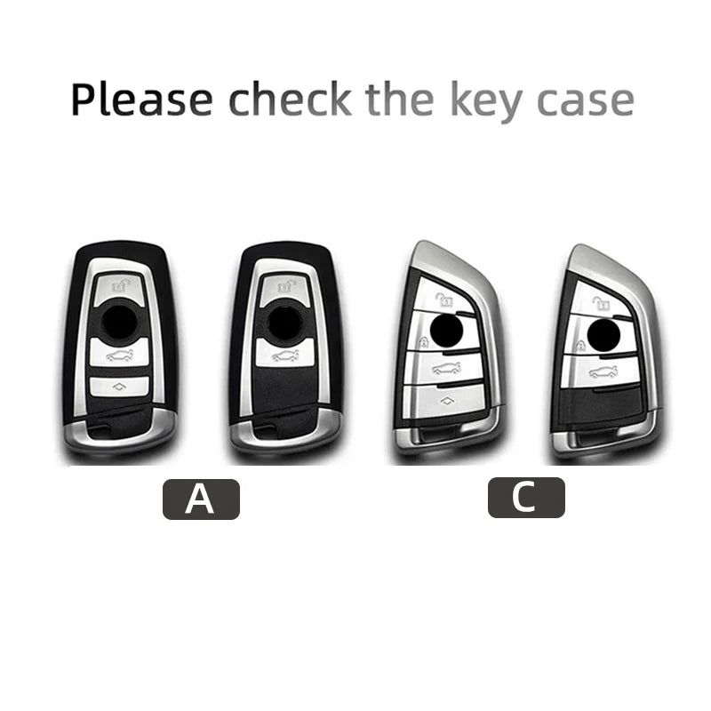 Leder Auto Schlüsselcase für BMW – Passend für X1, X3, X4, X5, X6, 3er, 5er, 7er Serie, G30, F48