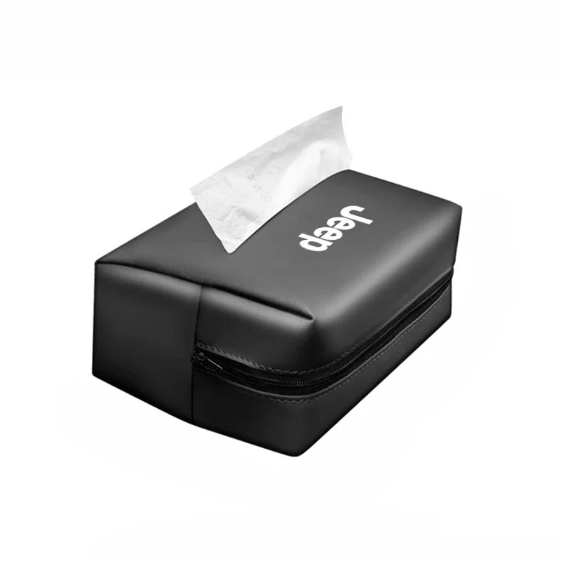 Auto Taschentuch-Organizer für Jeep – Papiertuch-Aufbewahrung für Cherokee, Wrangler, Gladiator, Compass, Renegade