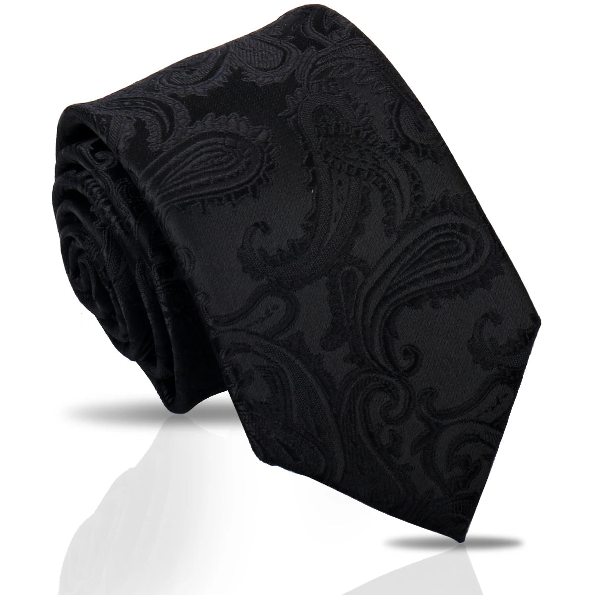 Luxuriöse Herren 7,5 cm Krawatte – Paisley- & Gestreifte Krawatte für Hochzeiten & Arbeitsplatz