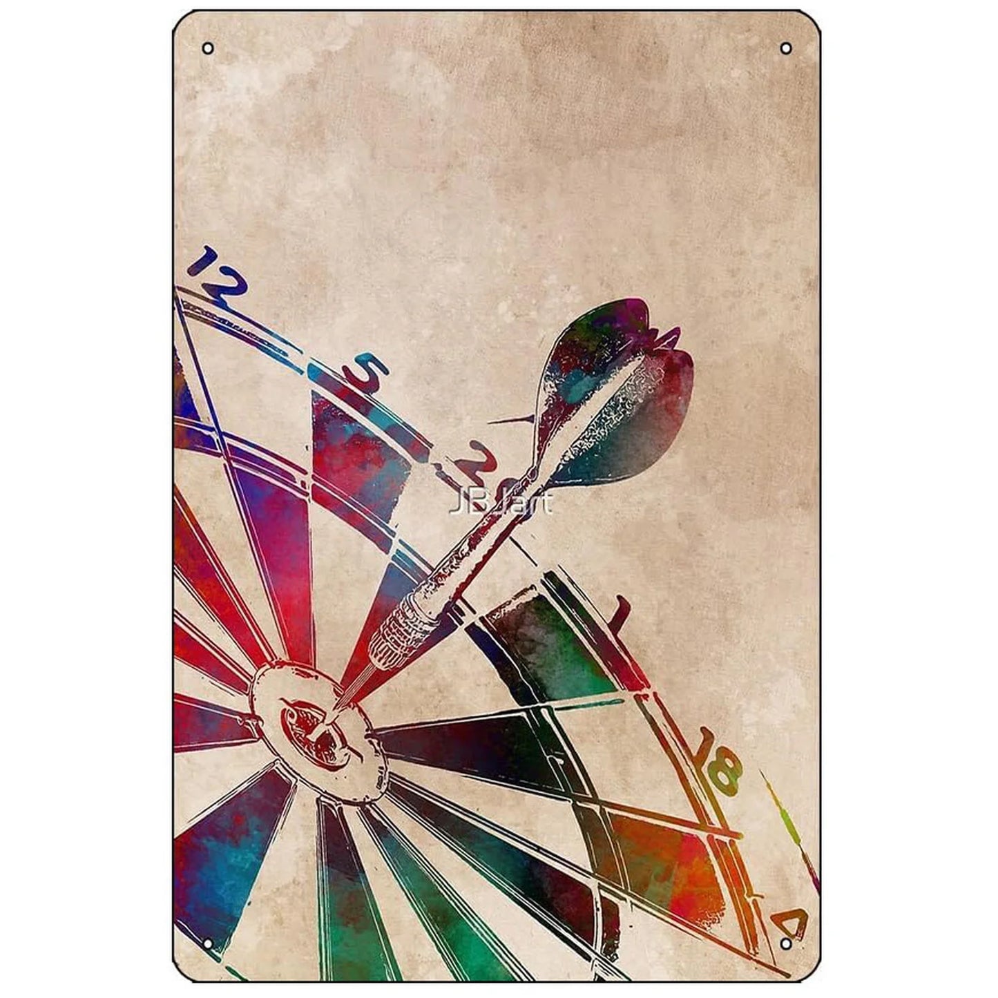 Vintage Darts Metall Schild für Man Cave Bar