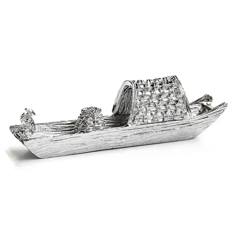 Metall Räucherstäbchenhalter Zen Schiff Design Antikstil