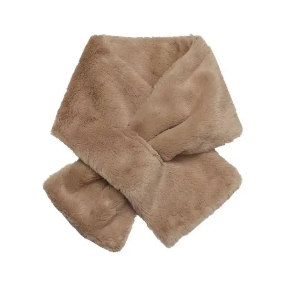 Damen Winter Faux Kaninchenfell Kragen – Wärmender Schal & Accessoire
