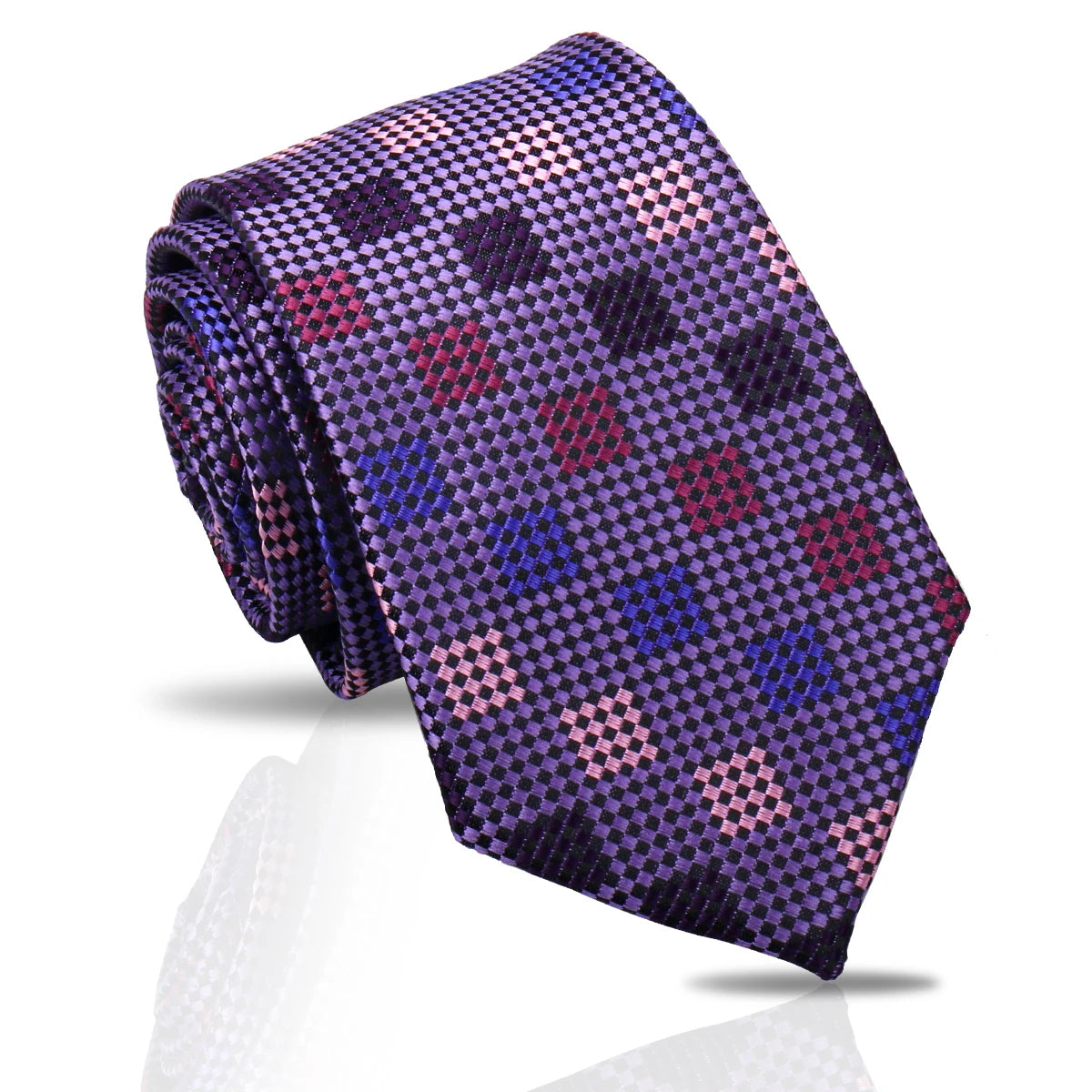 Luxuriöse Herren 7,5 cm Krawatte – Paisley- & Gestreifte Krawatte für Hochzeiten & Arbeitsplatz