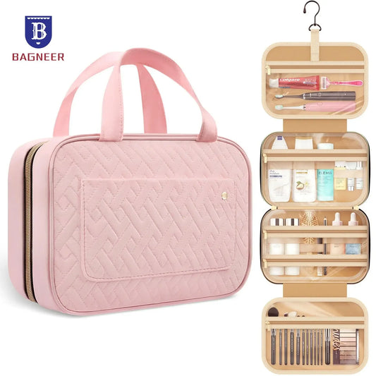 Foldable Travel Makeup & Toiletry Bag - Waterproof Organizer