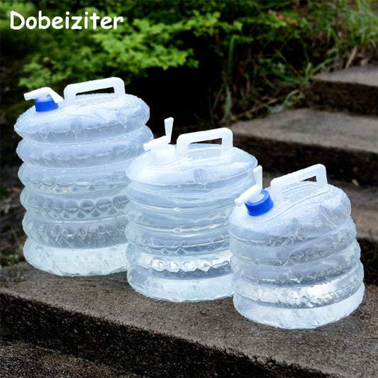 Tragbare 5/10/15L Zusammenklappbare Wasserbeutel: Outdoor-Tragebehälter für Camping, Wandern & Notfälle