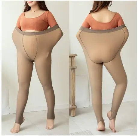 Winter-Leggings für Damen – Hohe Taille, Fleece, Elastisch und Dick